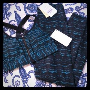 Fabletics Teal/Black Set